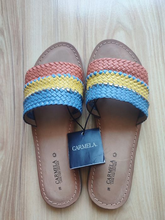 Дамски чехли Carmela естествена кожа