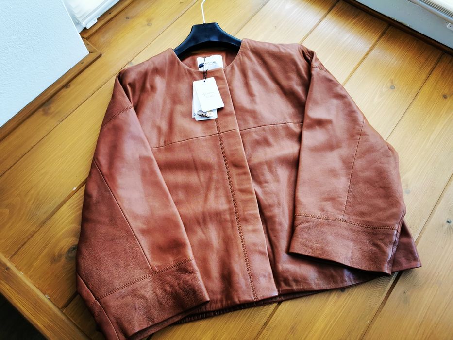 Jachetă piele Mango