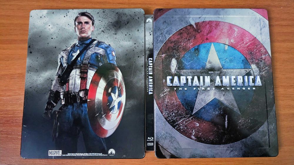 Vand steelbook Captain America - First Avengers, bluray 3D+2D, nerulat