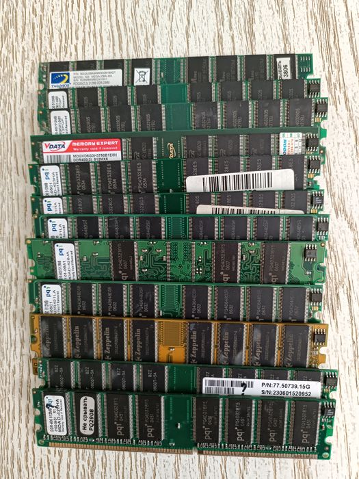 Старые процессоры и ОЗУ Processor Intel, Ram