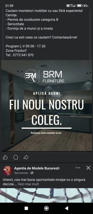 Cautam montator mobila