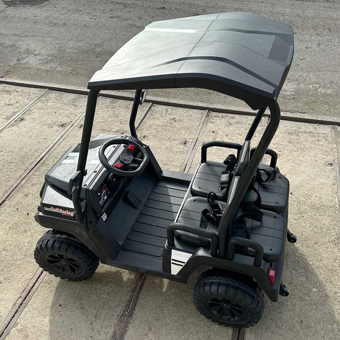 UTV electric pt. 4 copii Kinderauto Golf-Kart 2x 200W, 24V 7Ah Black