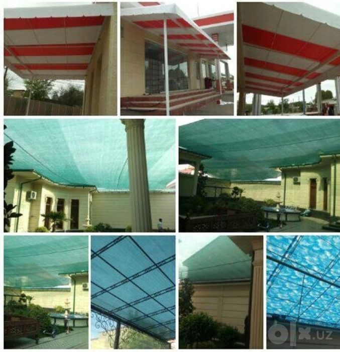 Baner tent prazirashni kapsula soya setka ustanovka xizmati