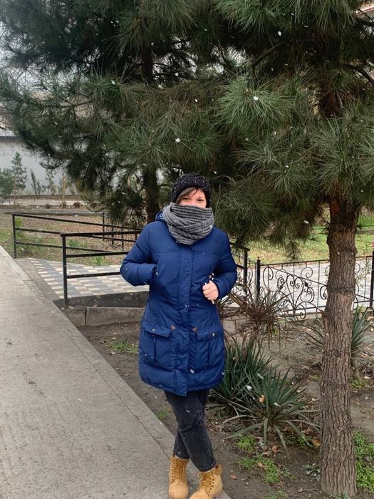 Женский пуховик People с натуральным утеплителем.