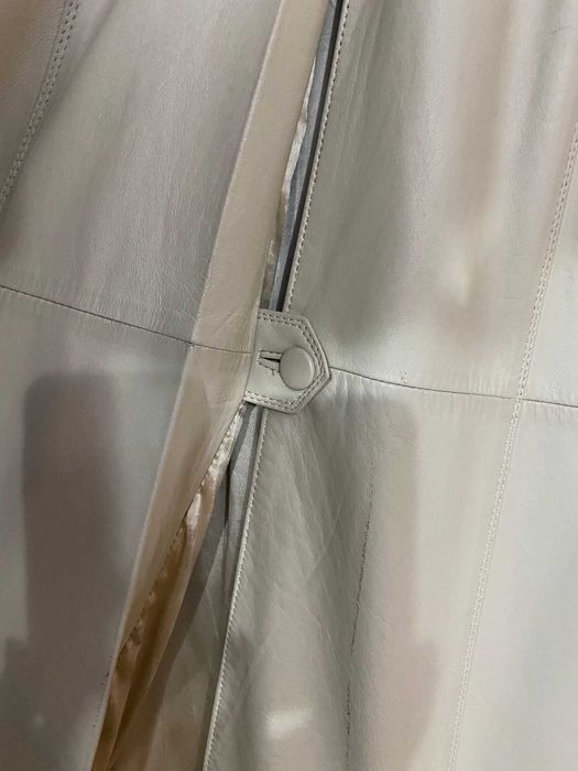 Зимно кожено женско палто