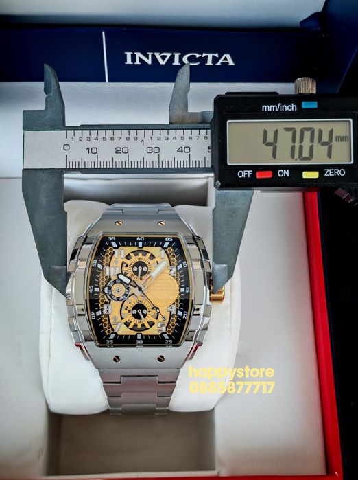 INVICTA Racing Champions Silver 47 mm, Инвикта нов ръчен часовник