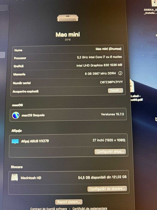 Mac Mini 2018 I7 3,2 Ghz
