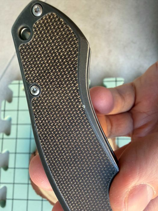 GiantMouse ACE Biblio Ti – Green Micarta (Lamnia Exclusive)