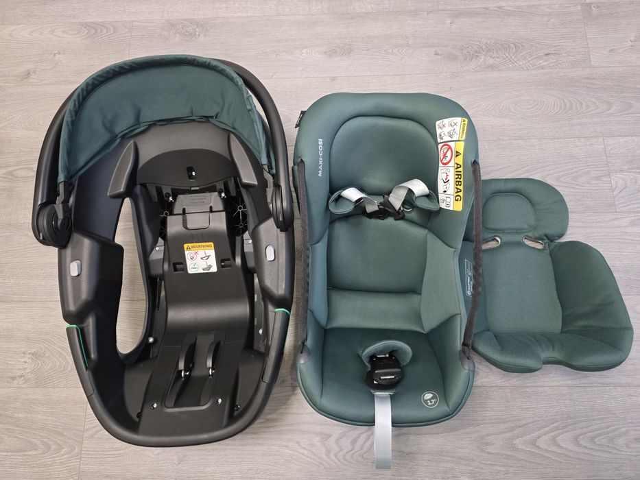 Кошница за кола Maxi-Cosi - Coral 360, i-Size, 40-87 cm, Green