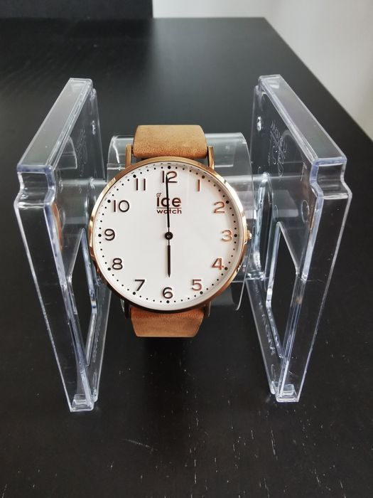 Ceas unisex Ice Watch, curea de piele maro