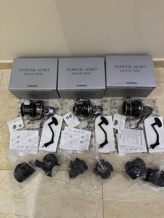 Чисто нови! 3 бр. Shimano Power Aero 14000 XSC