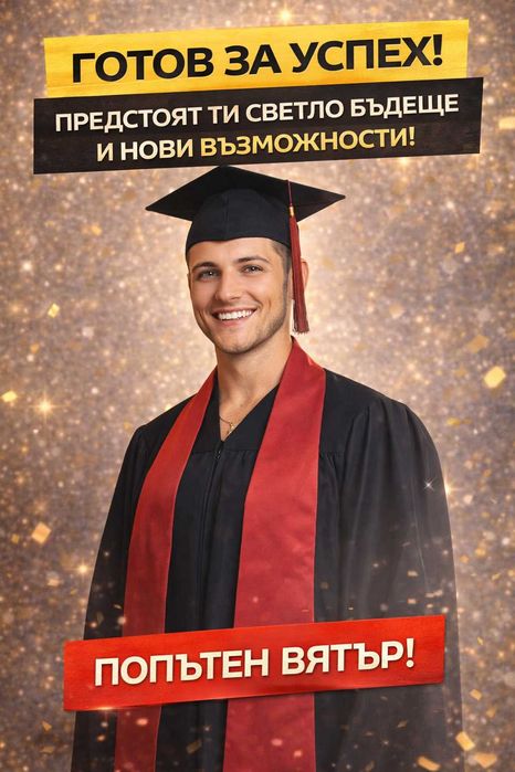 Тога за дипломиране (академична роба) – 25€