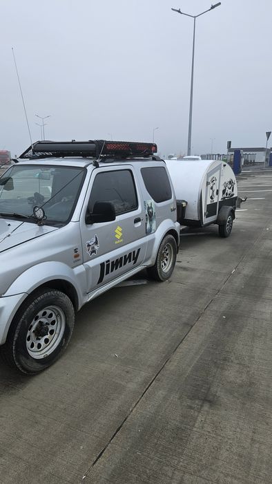 Jimny si rulota offroad