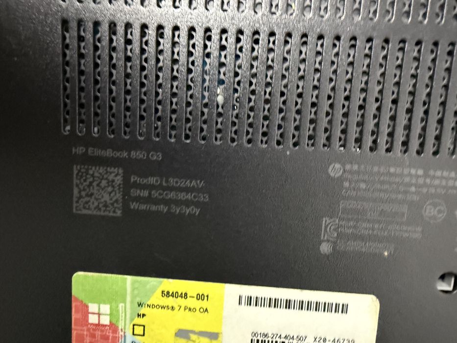 Vand laptop HP Elitebook 850 G3