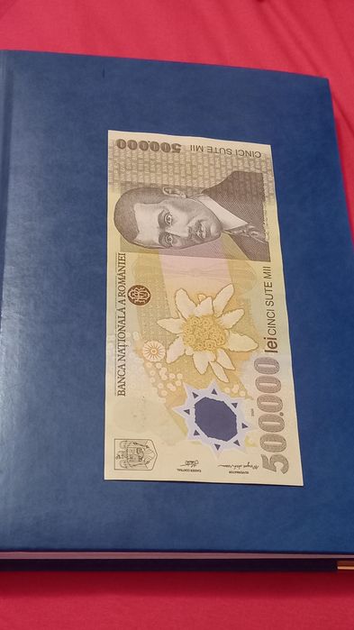 Vand bancnota 500.000 lei an 2000 ieșită din circulatie,stare frumoasa