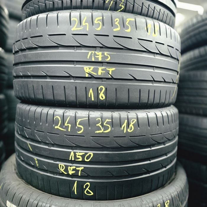 2x 245/35/18 VARA BRIDGESTONE RUNFLAT Stare excelentă