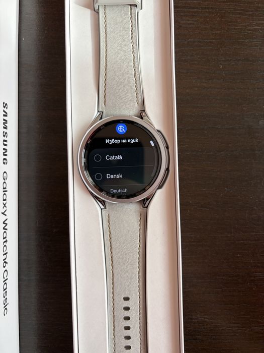 Продавам Samsung Galaxy Watch 6 Classic 47 mm. КАТО НОВ!