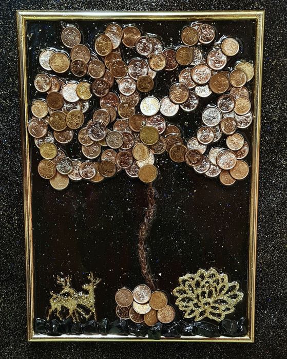 -30%   Ръчно изработена картина с  епоксидна смола.