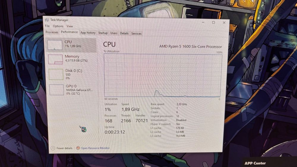 PC Gaming GTX 1650 / Ryzen 5 / 16GB / SSD NVMe + HDD / RGB / Windows