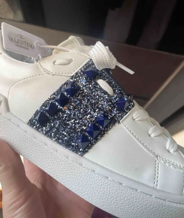 Кеды valentino с блестками