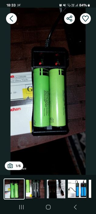 Încărcător baterii 2 sloturi usb nou