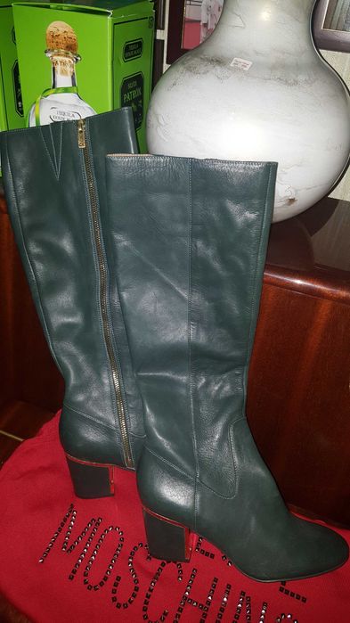 Брендовые НОВЫЕ натуральные кожан. сапоги Calvin Klein 37. Оригинал.