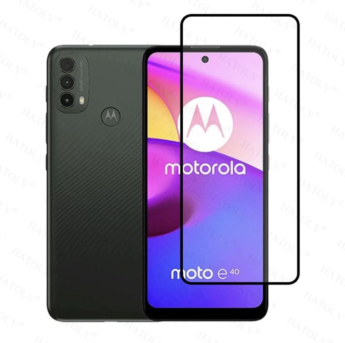 Folie sticla 20D Full Glue pt. Motorola Moto E20 , Moto E40 , Edge 20