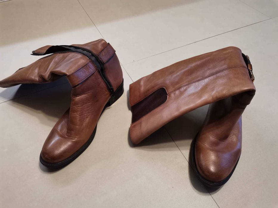 Cizme dama Flavia Passini maro/caramel