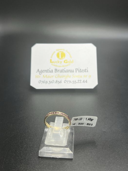 Inel aur 14k 1,40 Gr  marimea 18 cod 25087