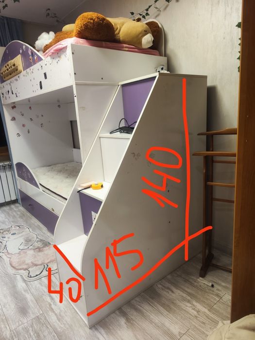 Кровать двухъярусная детская