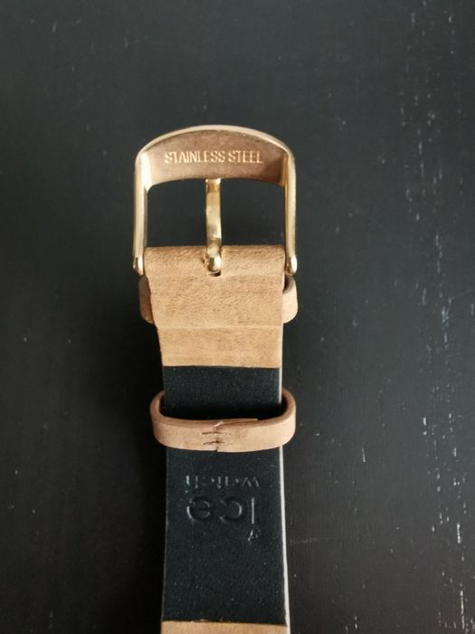 Ceas unisex Ice Watch, curea de piele maro