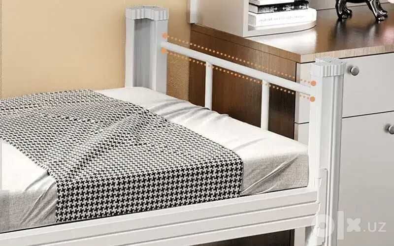 Metall karavot 90x200, bir qavatli | Металлическая кровать 90x200