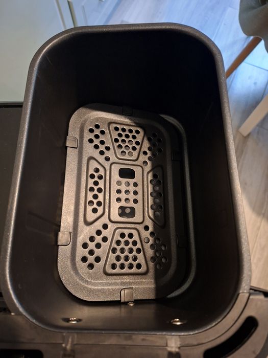 Friteuza dubla cu aer cald Tefal Dual Easy Fry XXL EY9428E0, 2700 W, capacitate 11 L