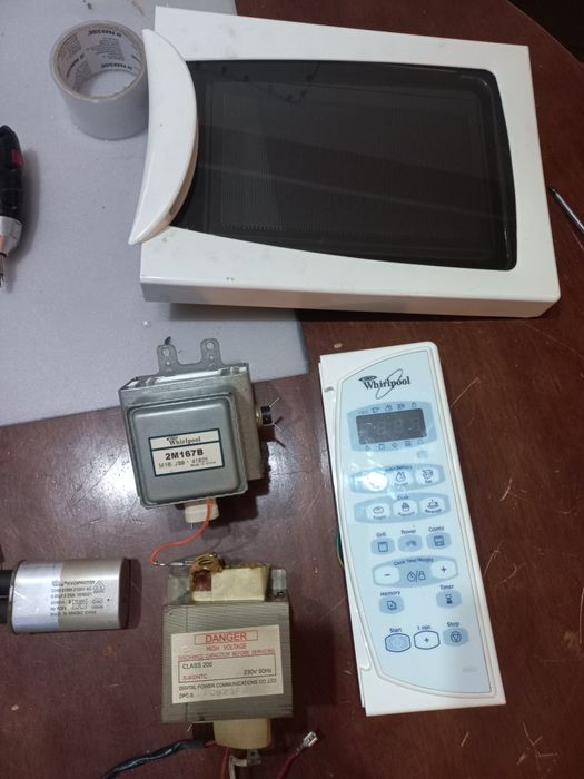 Magnetron transformator condesator whirpool