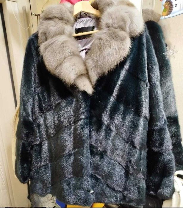 Шуба норковая изумруд импортный мех