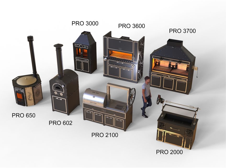 Смокер-гриль-коптильня-очаг “PRO-139”,профессиональное устройство