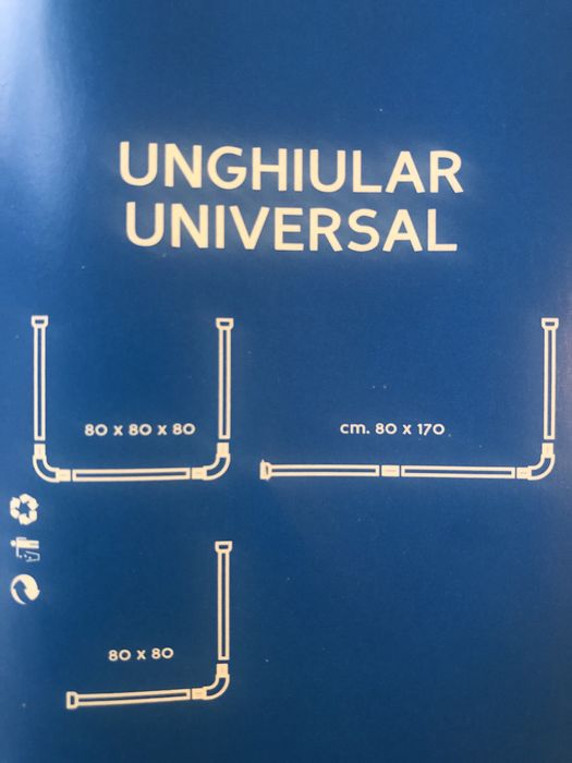 Grilaj solid aerisire si bara perdea dus