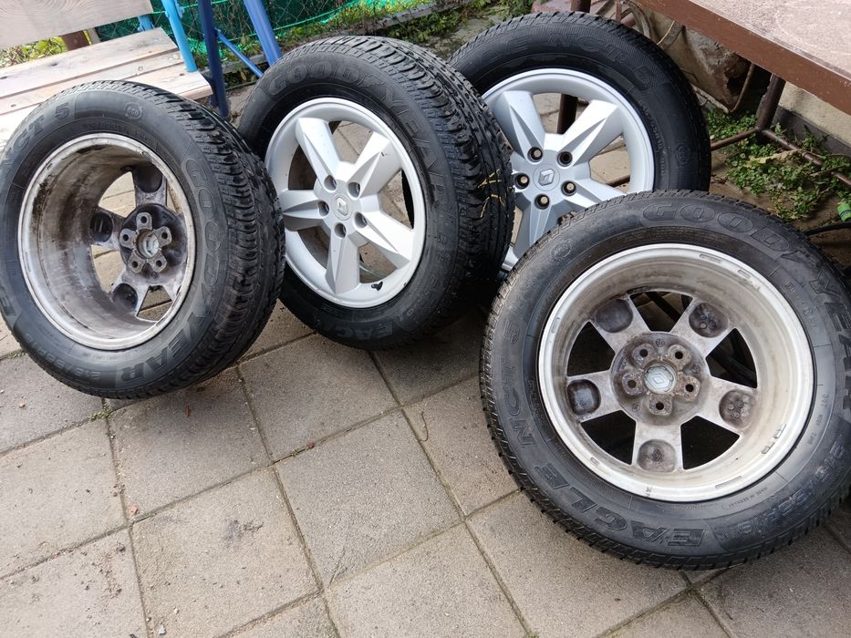 Продавам алуминиеви джанти за рено рх4.,заедно с гумитео