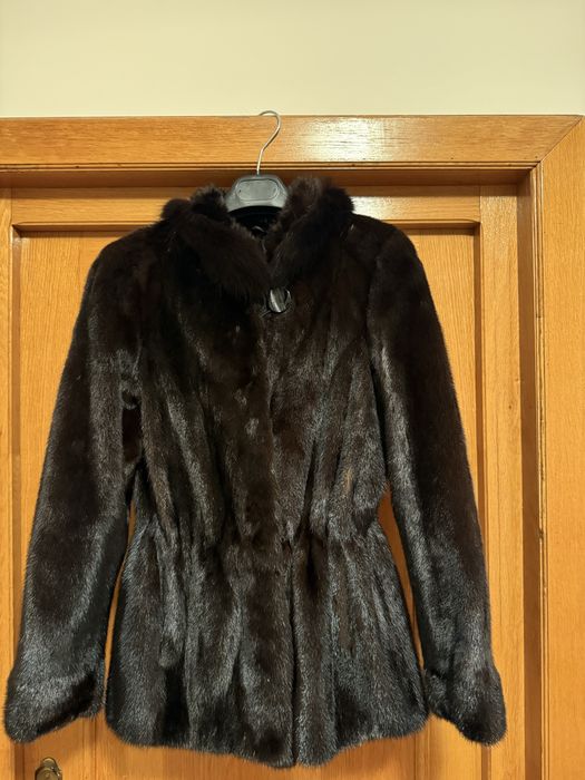 Haina blana naturala vizon