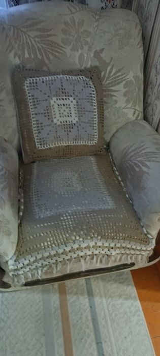 Скатерть вязаная круглая