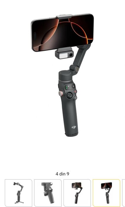 DJI Osmo Mobile 7P, Bluetooth, 3 axe, sigilat, transport inclus