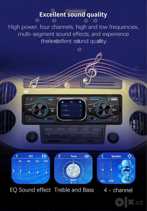 Pioneer avto magnitafon yangi madeli sensro ekranli juda ko’p funksiya