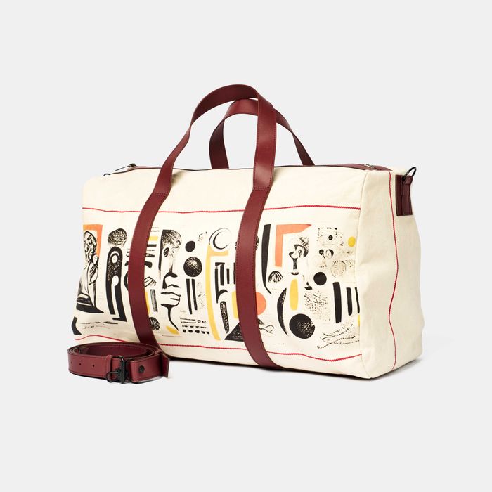 Geanta de voiaj weekender L cu imprimeu abstract