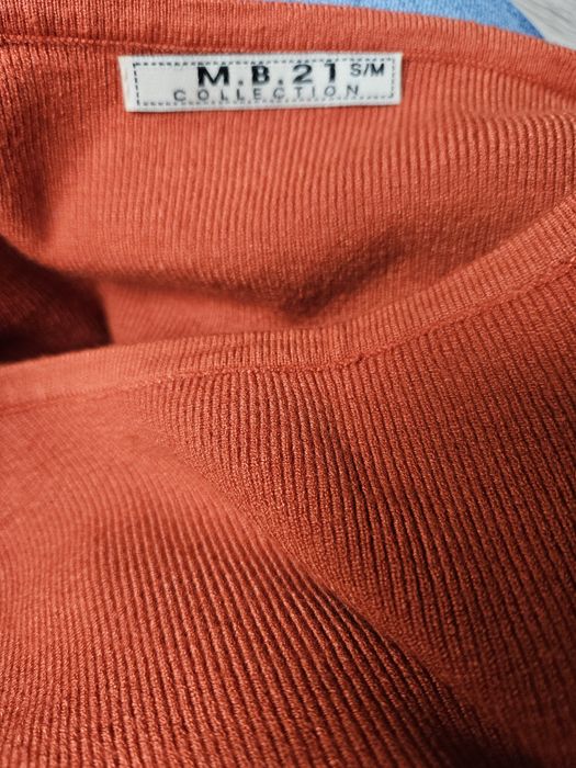 Рокля с дълъг ръкав оранжева S/M