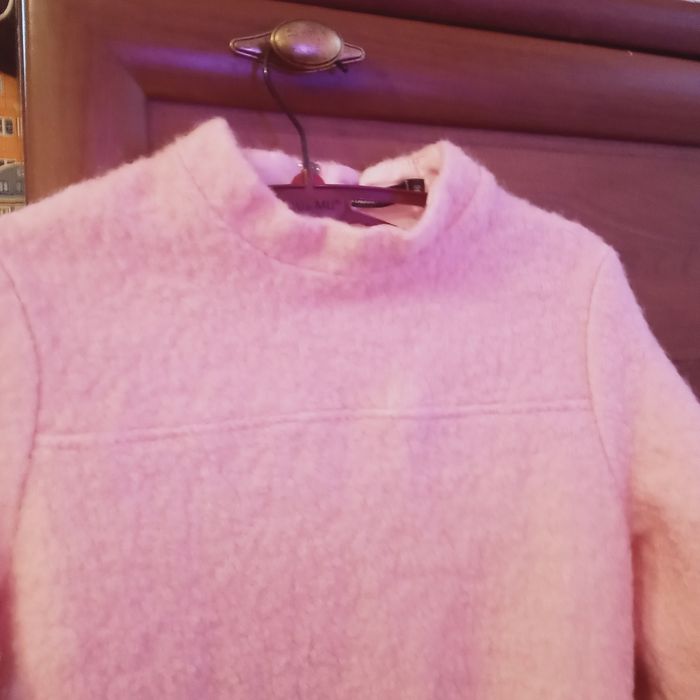 Зимнее платье розовое