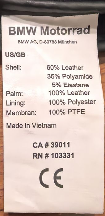 Mănuși moto BMW Motorrad ProSummer – mărimea 12 / 12½