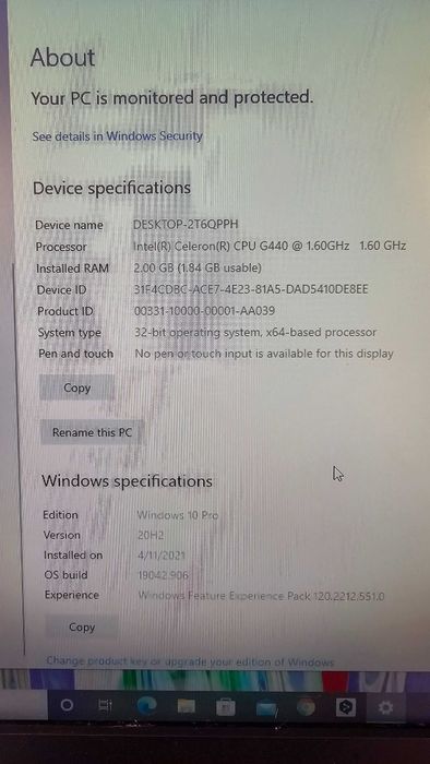 PC Lenovo All-in-one ThinkCentre M71z