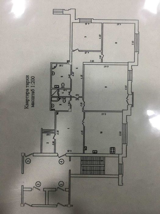 *Эксклюзив Габус ул.нукусская,Глинка 3 ком квартира  170м2 коробка