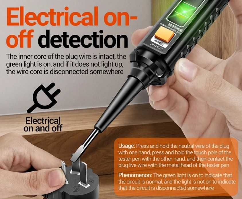 Многофункционална електрическа отвертка тестер за напрежение