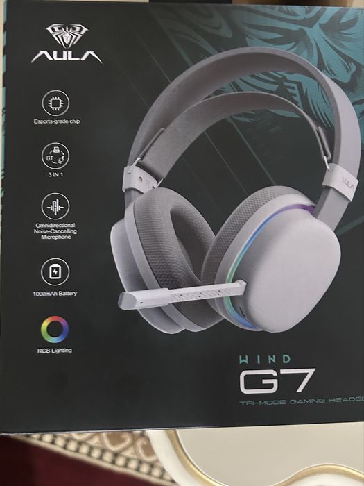 Беспроводные игровые наушники Aula g7 новые!